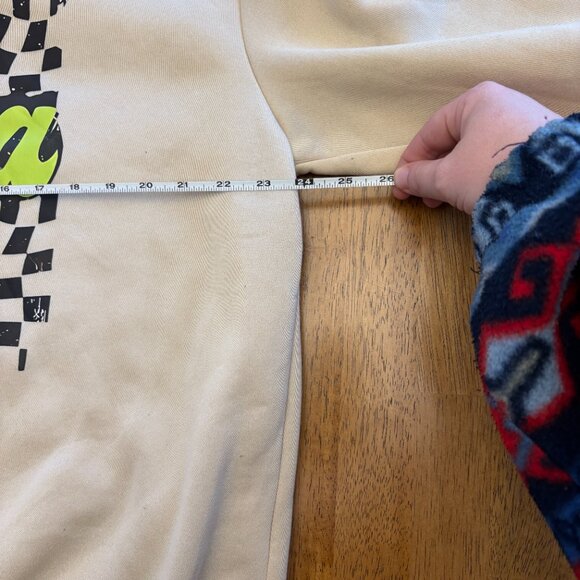 Mama crewneck sweater Tan Checkered Size 1X Plus Neon - Picture 10 of 11